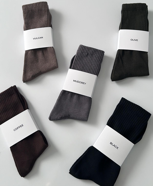 Knitted Cotton Sock - Set of 5