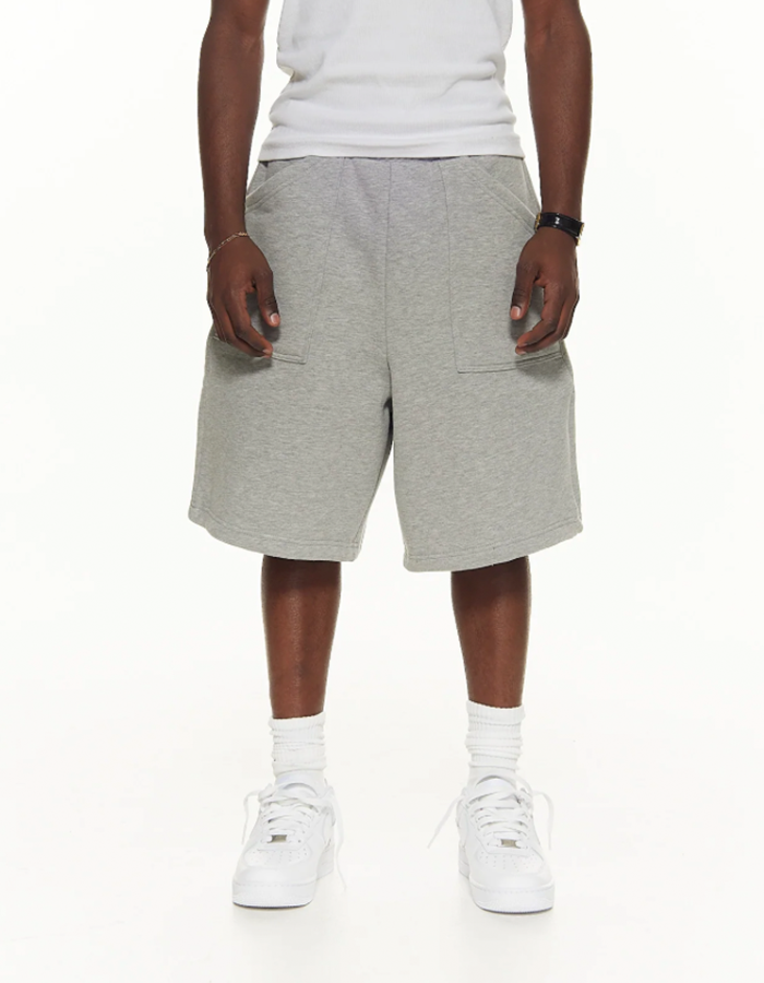 350 GSM "Heather GREY" COZY SHORTS