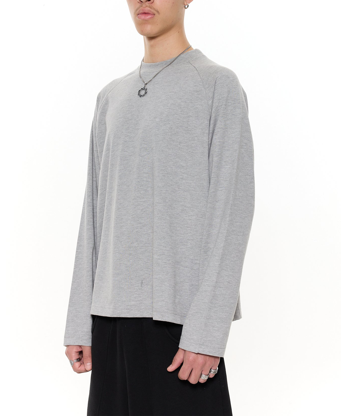 300 GSM 'Heather Gray' Long Sleeves T-shirt