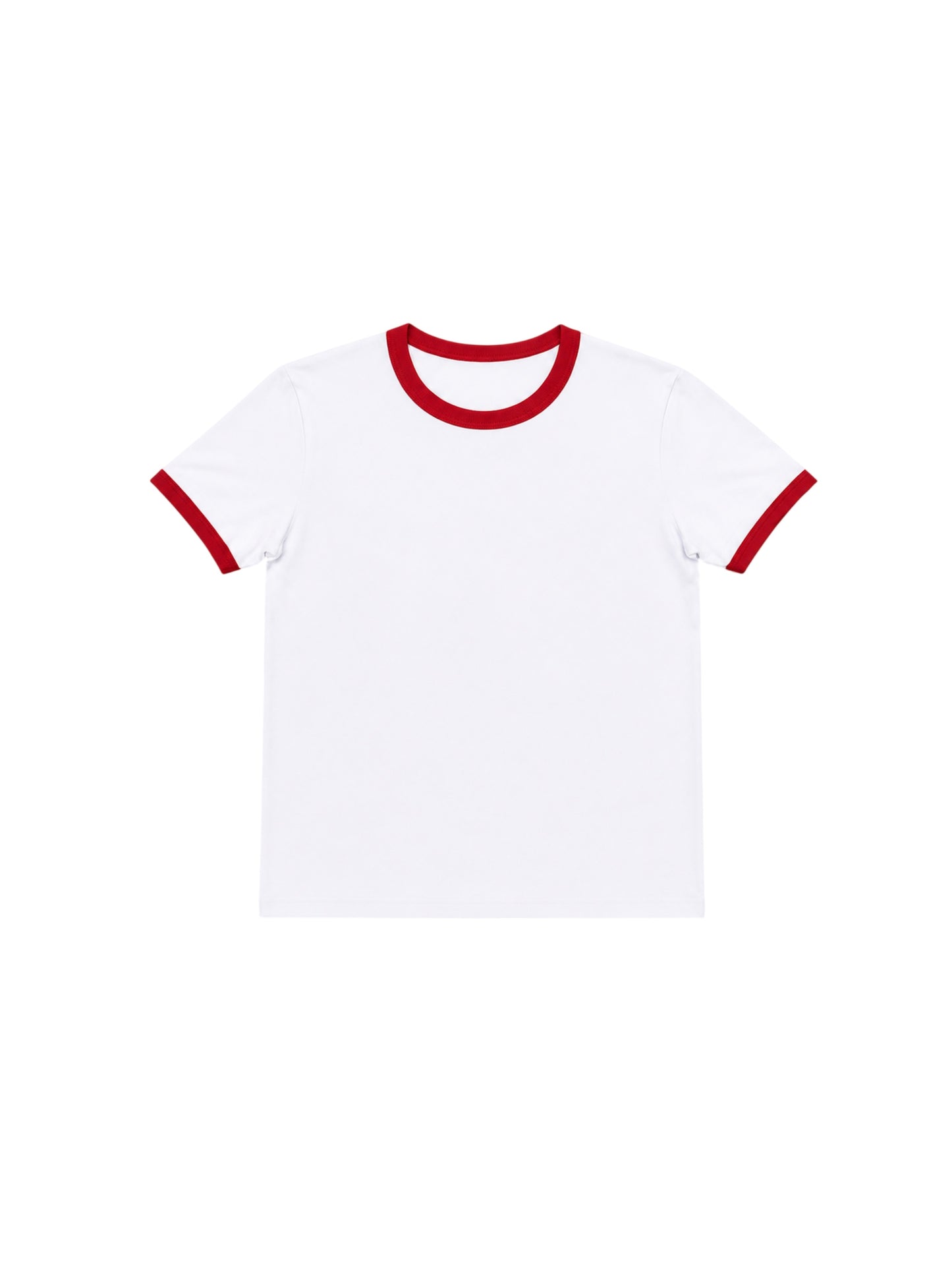 240 GSM ‘White & Red’ Ringer Tee (Ships July 4th)