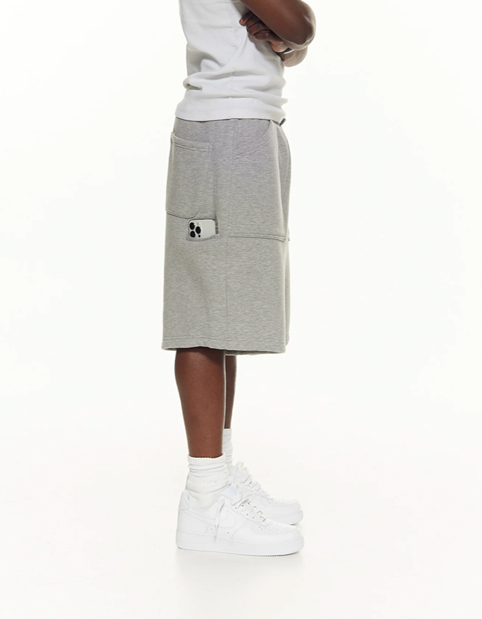 350 GSM "Heather GREY" COZY SHORTS