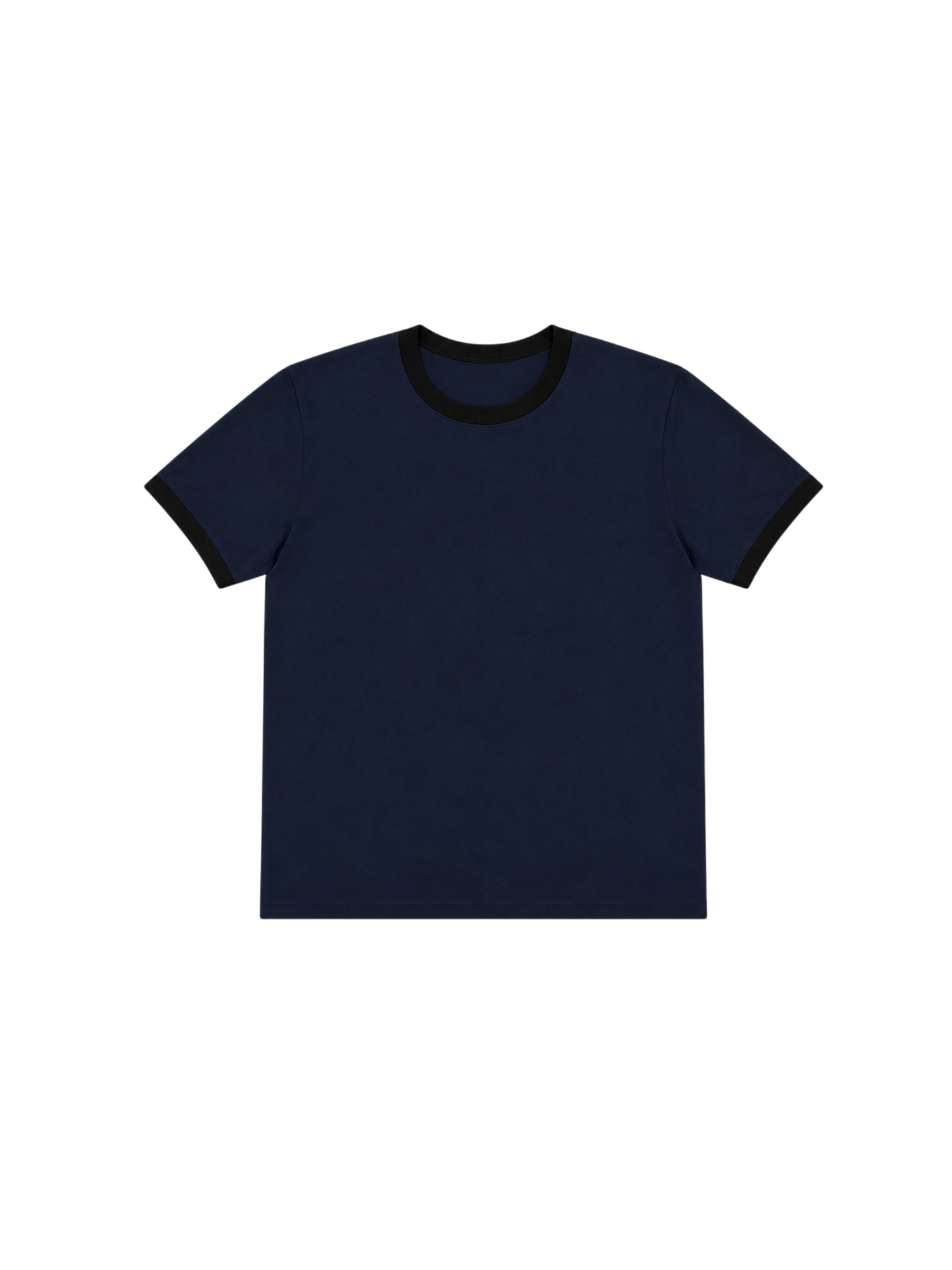 240 GSM ‘Navy & Black’ Ringer Tee (Ships July 4th)