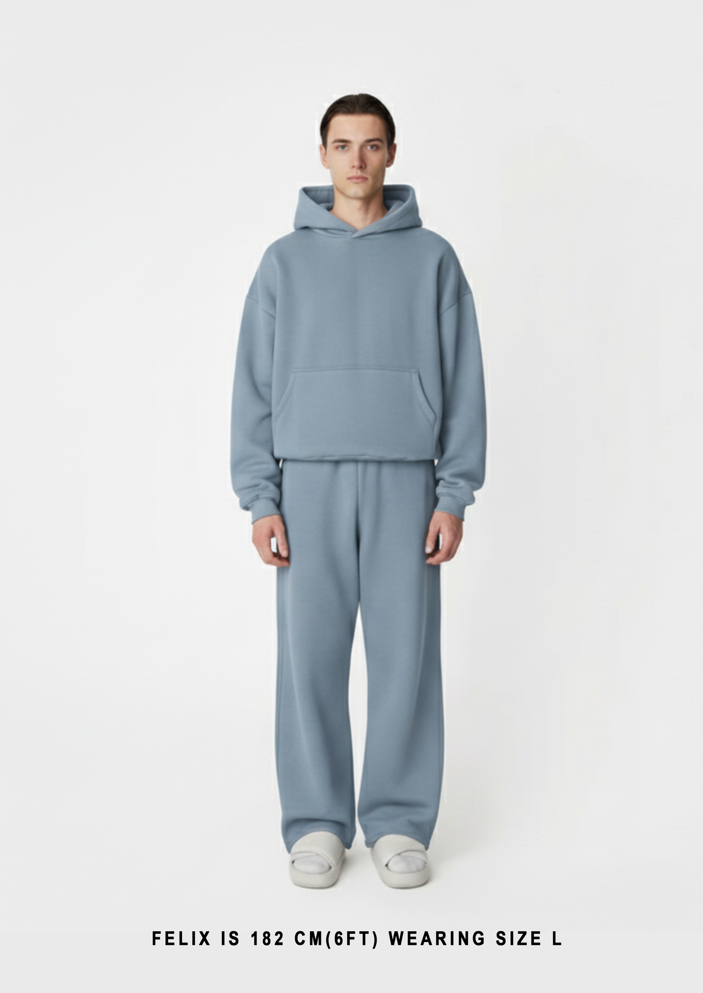 400 GSM "Slate Blue" Hoodie