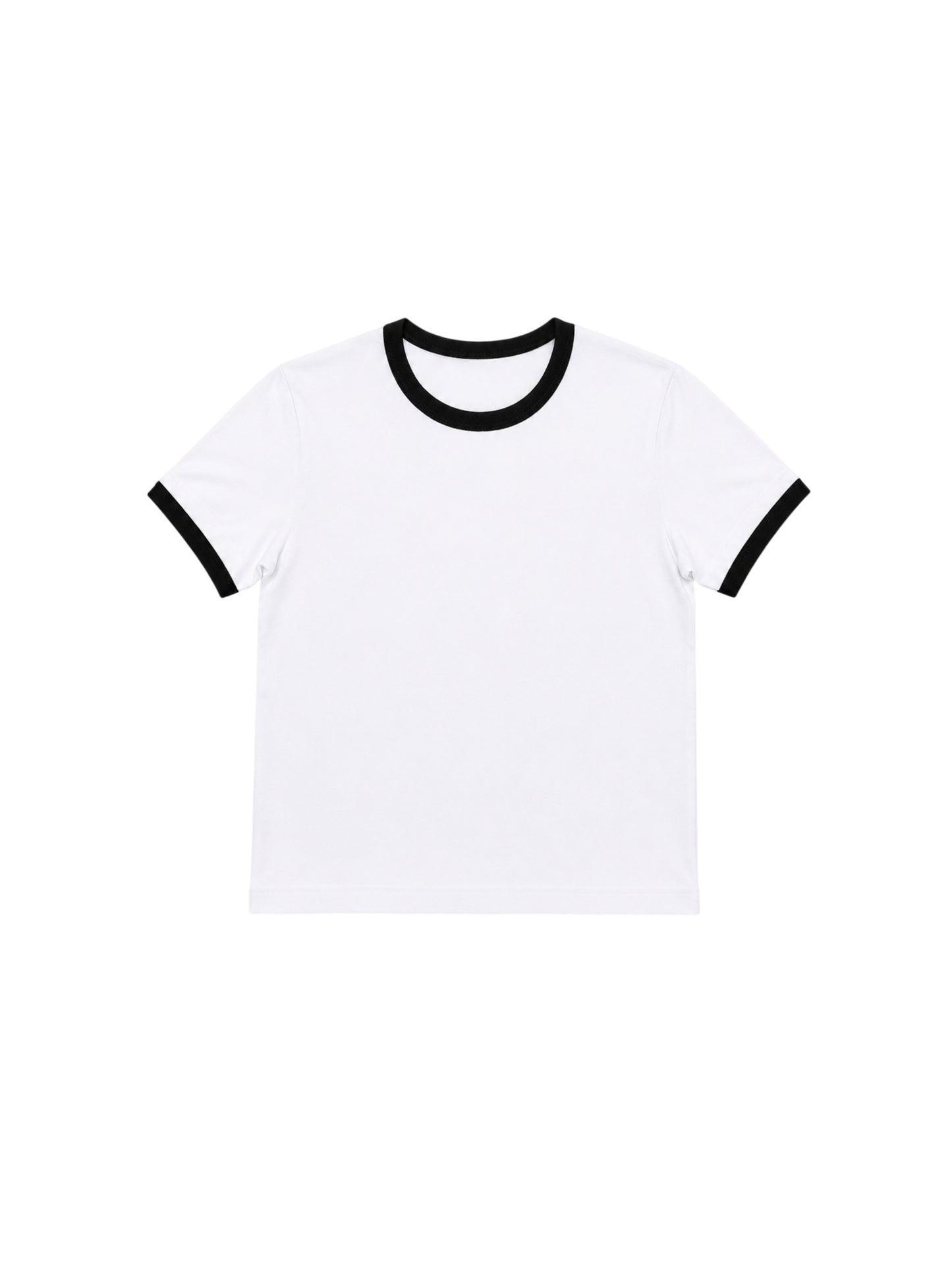 240 GSM ‘White & Black’ Ringer Tee