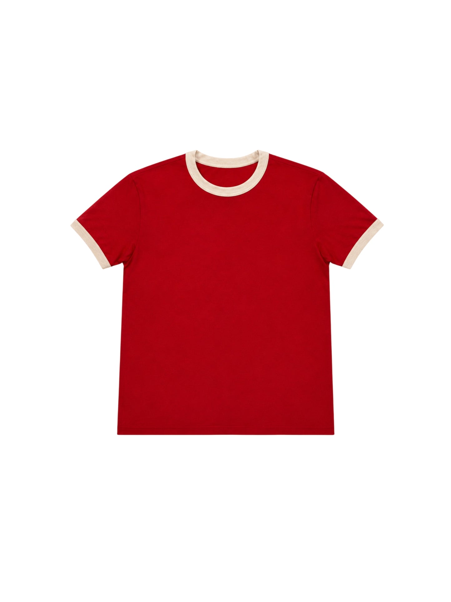 240 GSM ‘Red & Off-White’ Ringer Tee (Ships July 4th)
