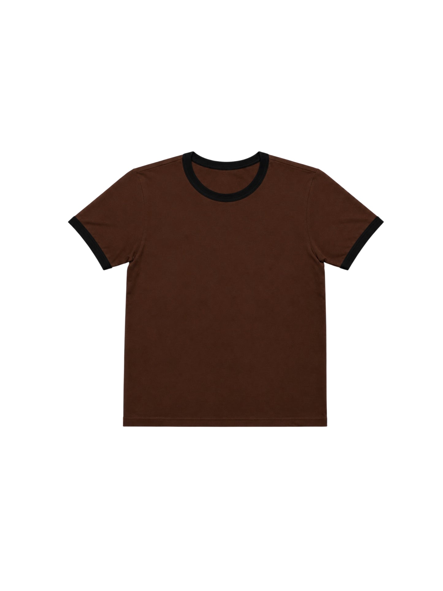 240 GSM ‘Brown & Black’ Ringer Tee (Ships July 4th)