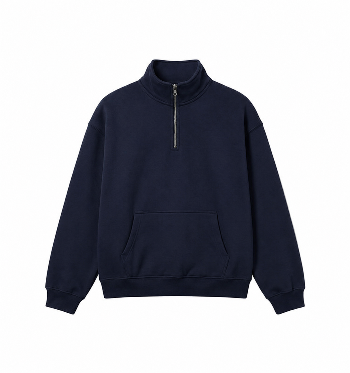 400 GSM "Navy" Q-ZIP PULLOVER
