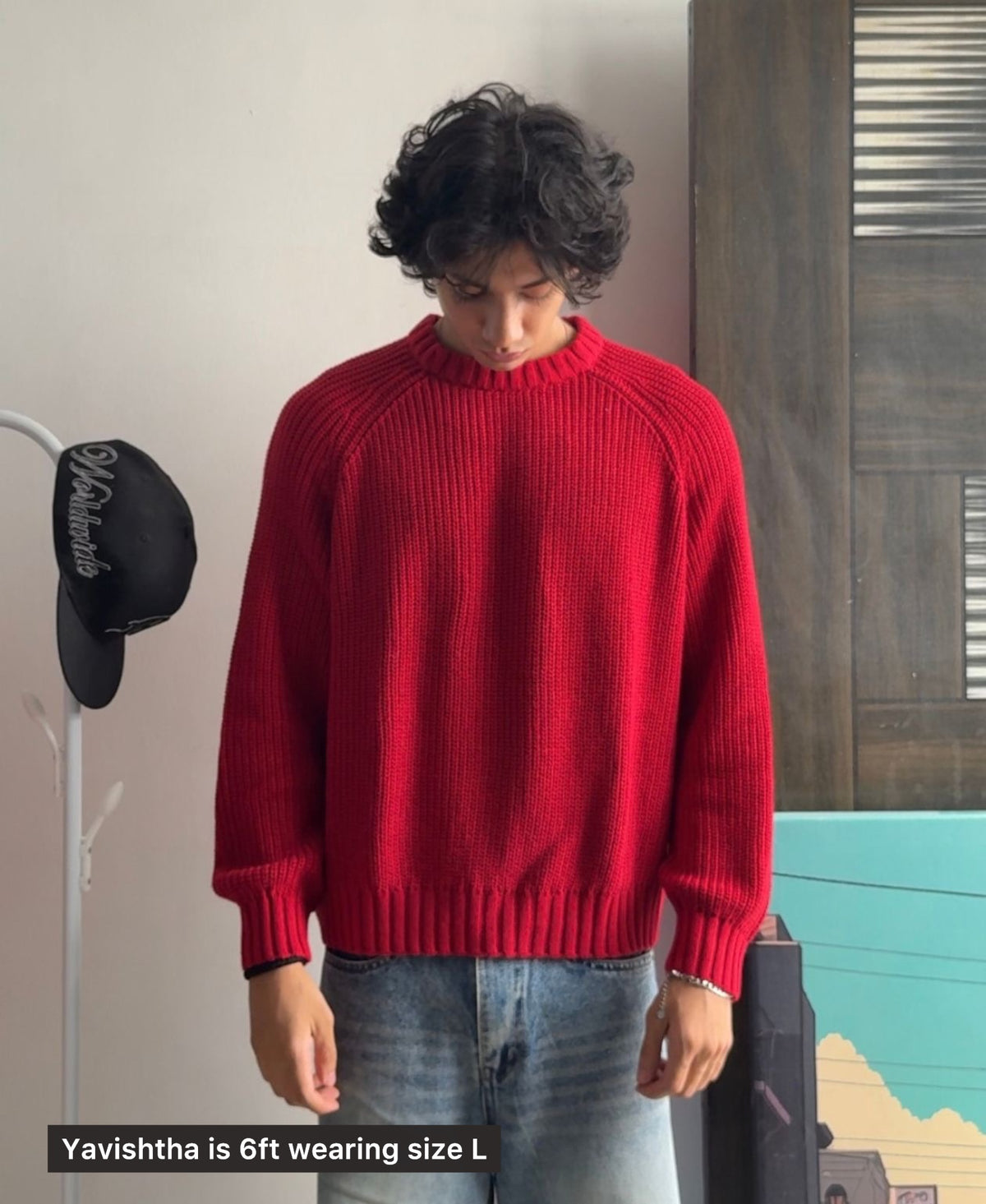 5 GAUGE ‘Burgundy’ KNIT SWEATER (Ships November First Week)