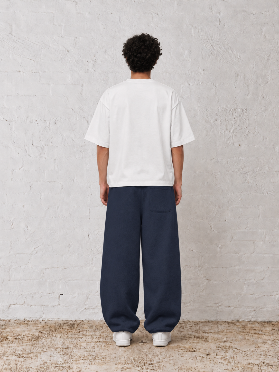400 GSM "Navy" Straight Sweatpants