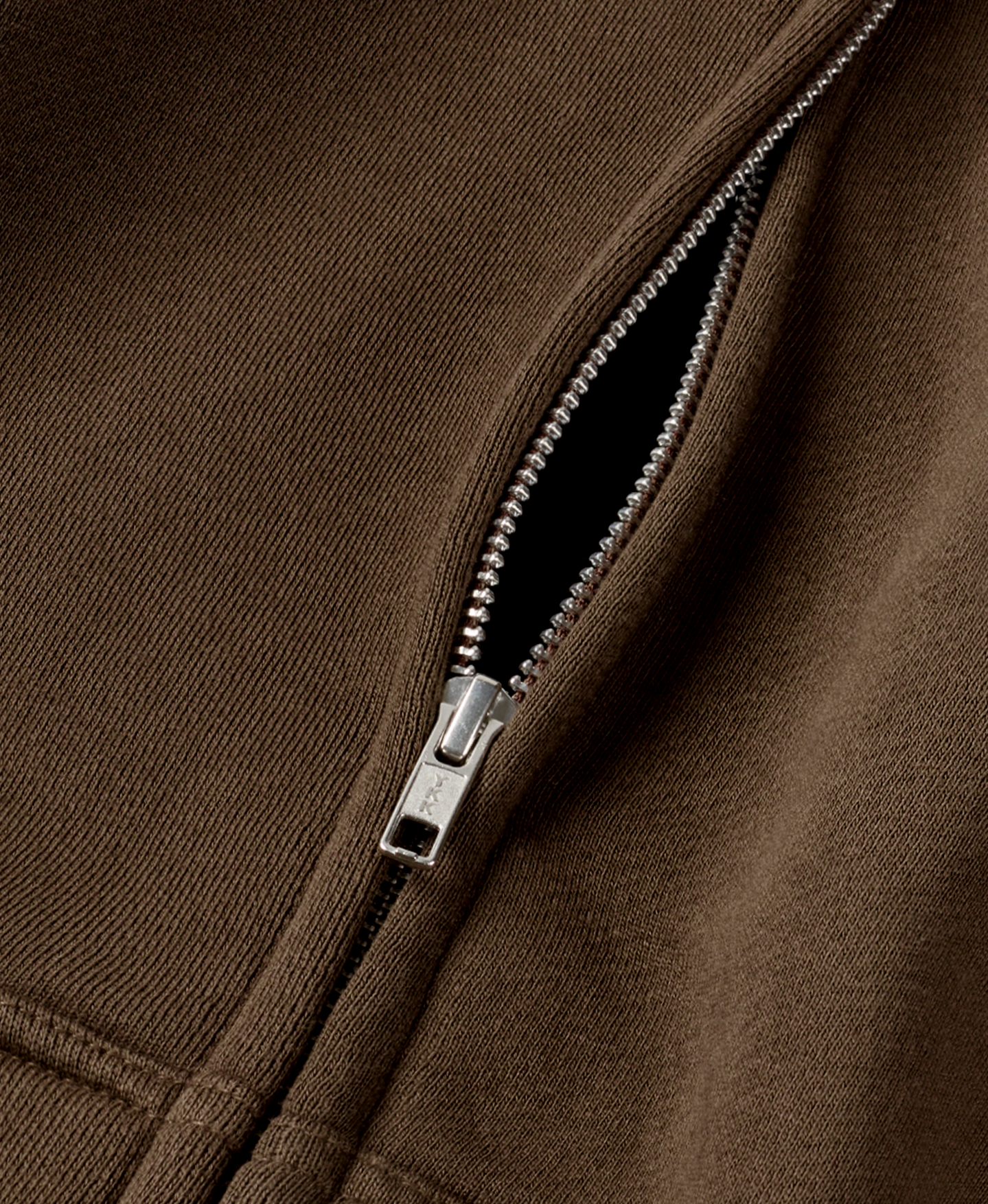 400 GSM 'Mocha Brown' DOUBLE ZIP HOODIE