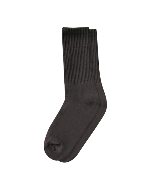Knitted cotton sock - Coffee