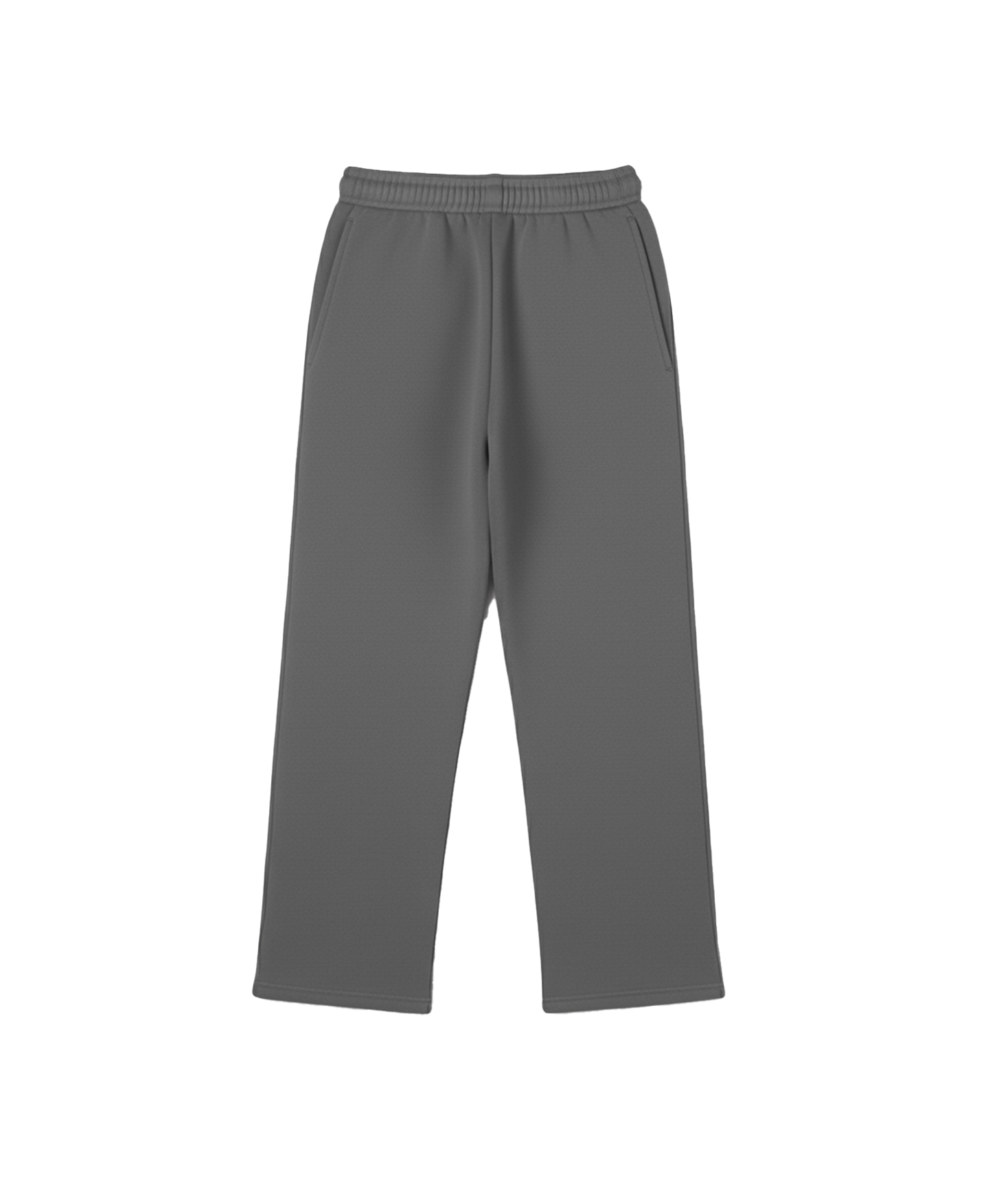 400 GSM "Deep Grey" Straight Sweatpants