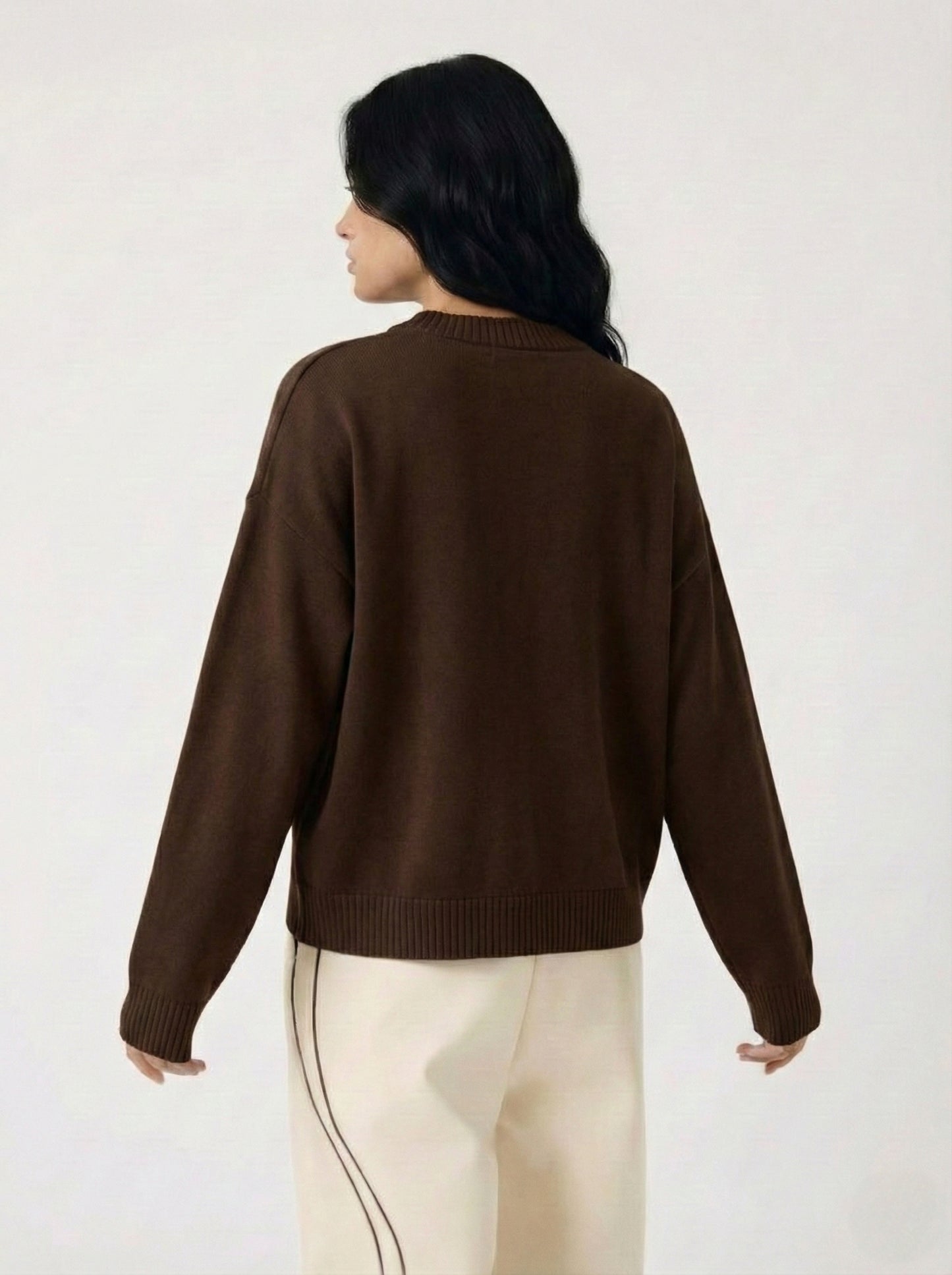 Fine Knit “Dark Chocolate” Sweater