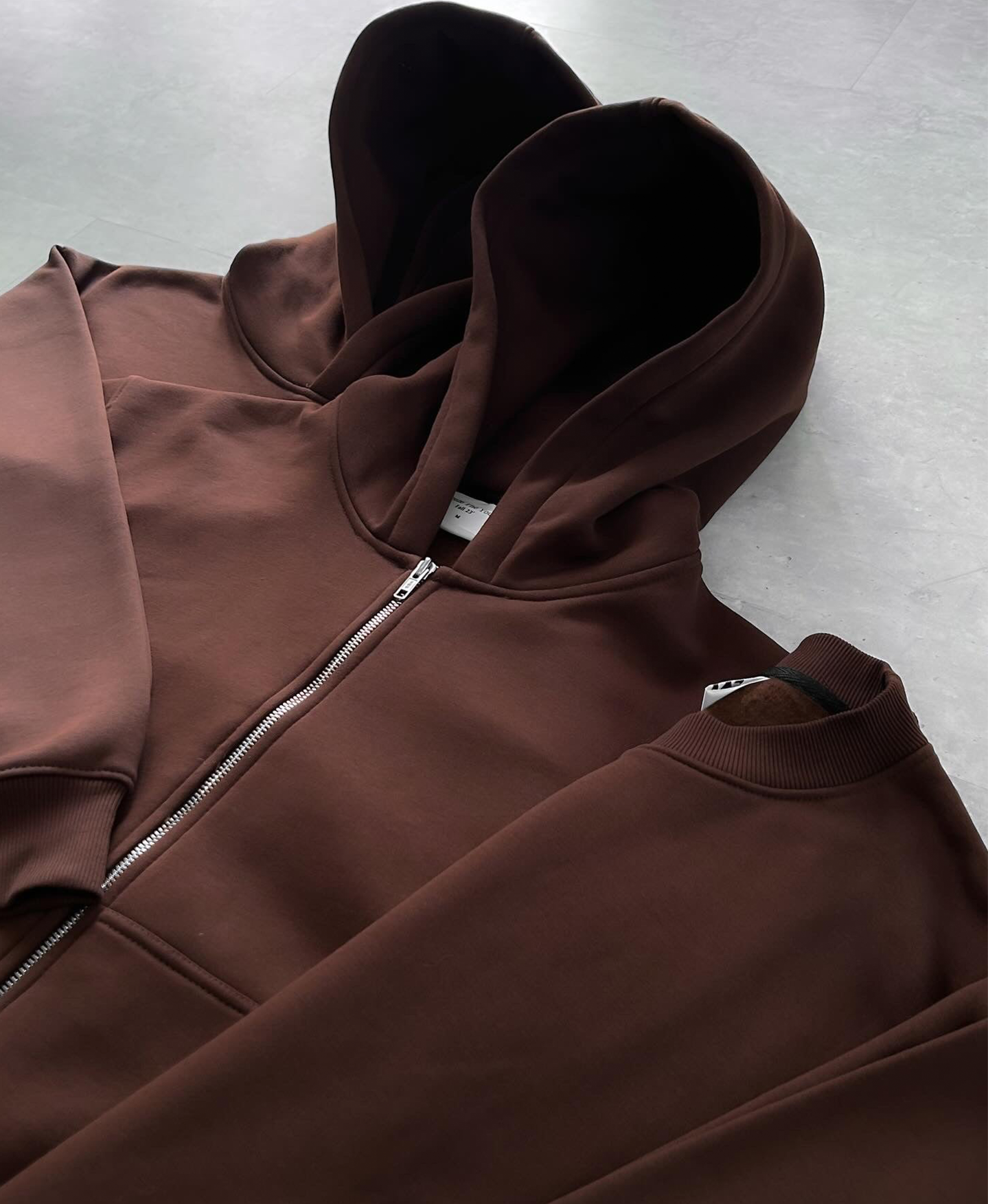 Brown Zip Hoodie