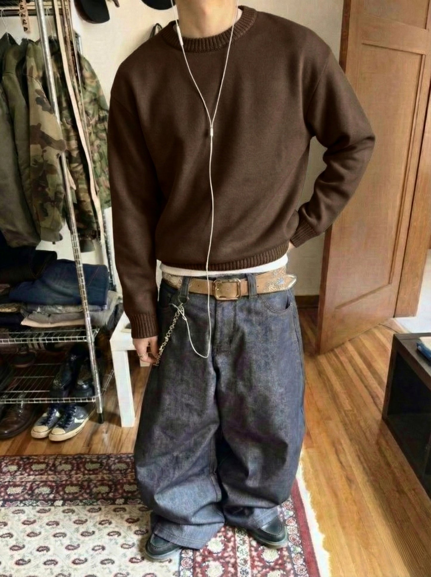 Fine Knit “Dark Chocolate” Sweater