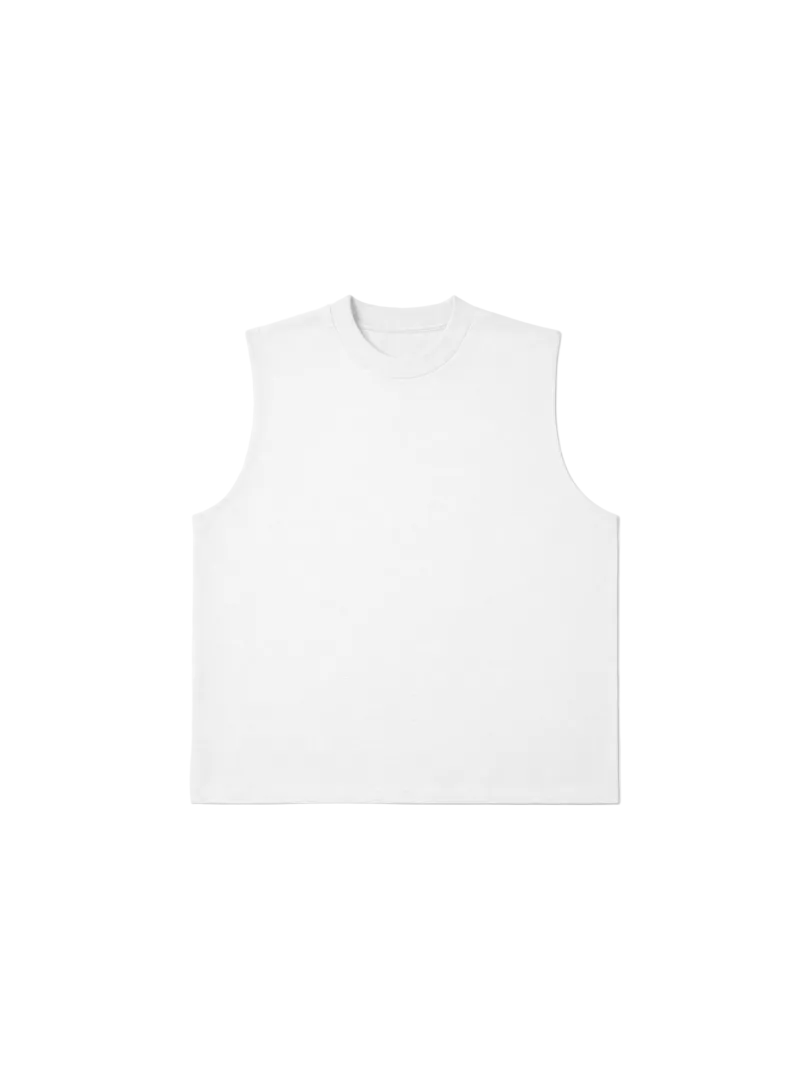 240 GSM ‘WHITE’ MUSCLE TEE