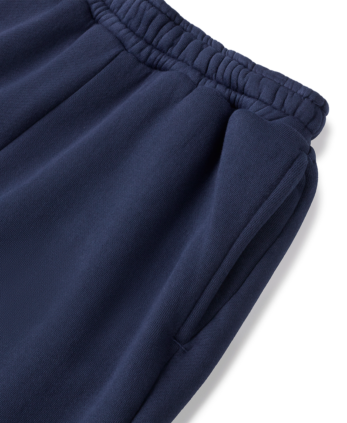 'Navy' Open Bottom Sweatpants