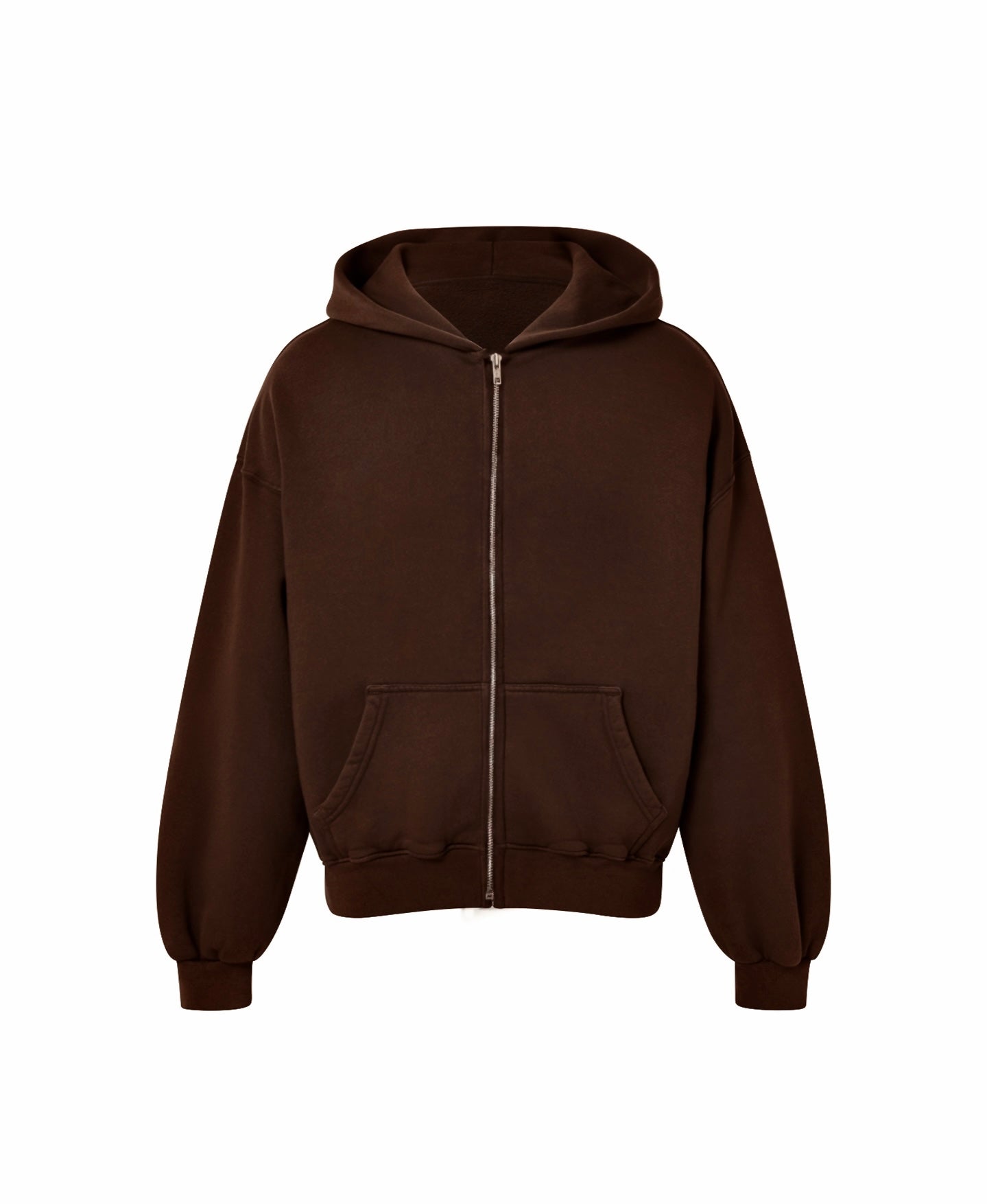 Brown Zip Hoodie