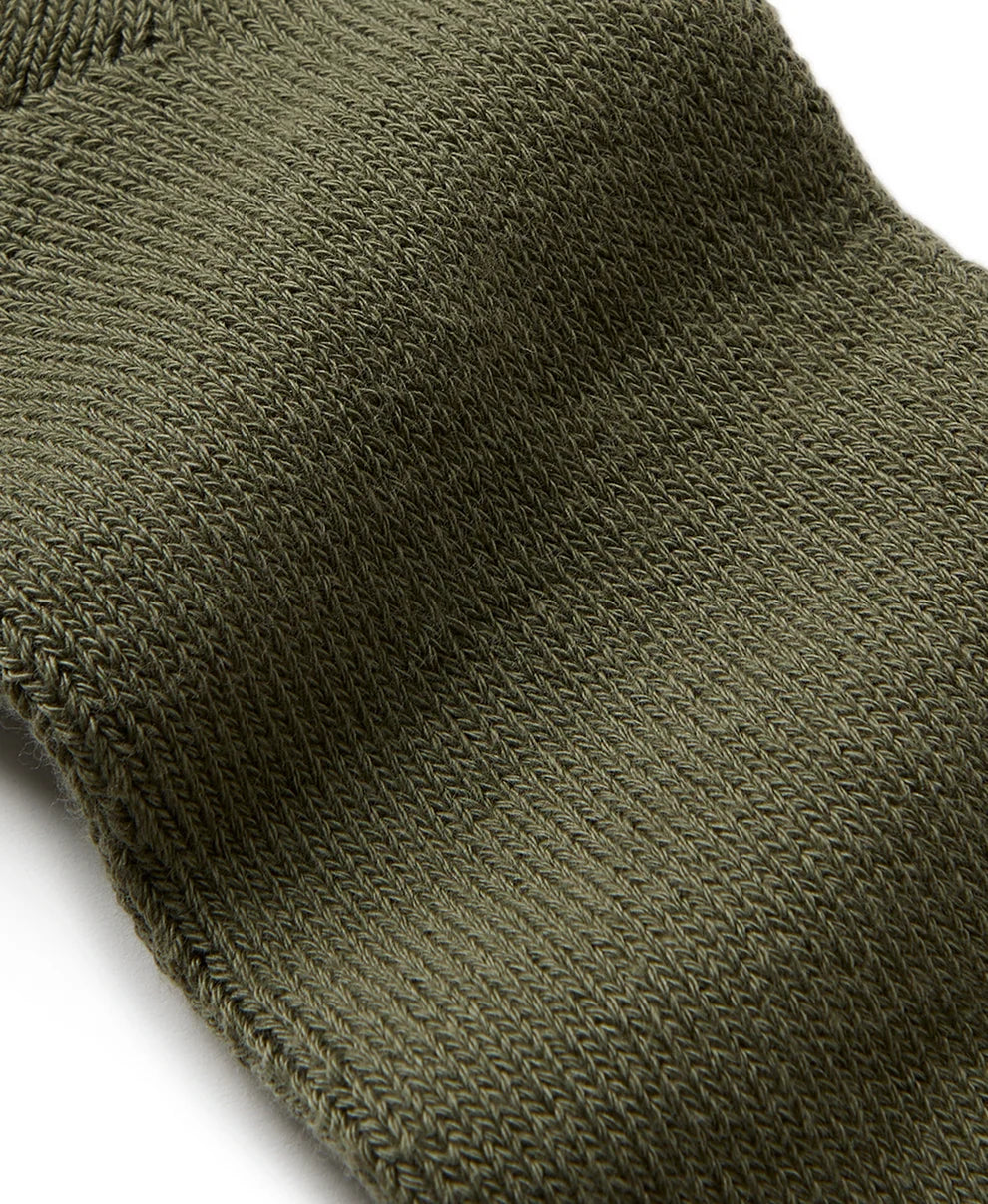 Boucle 'Deep-Olive' Socks