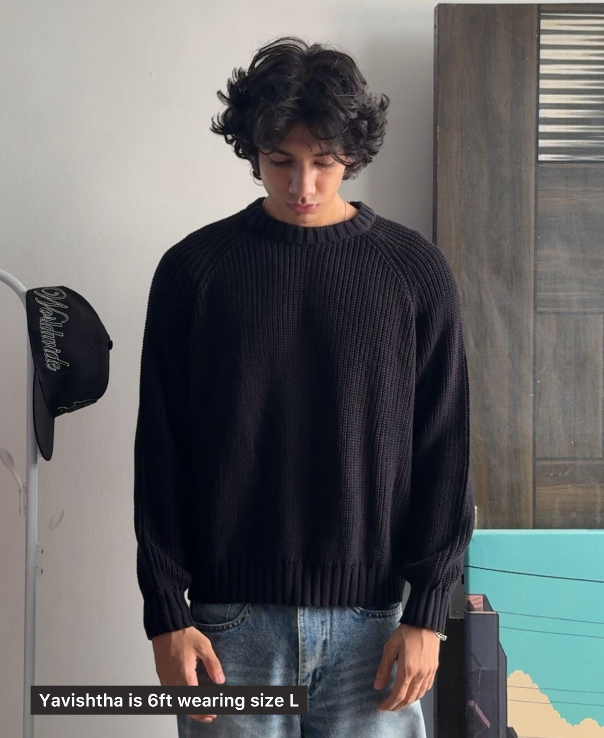 5 GAUGE ‘Black’ KNIT SWEATER