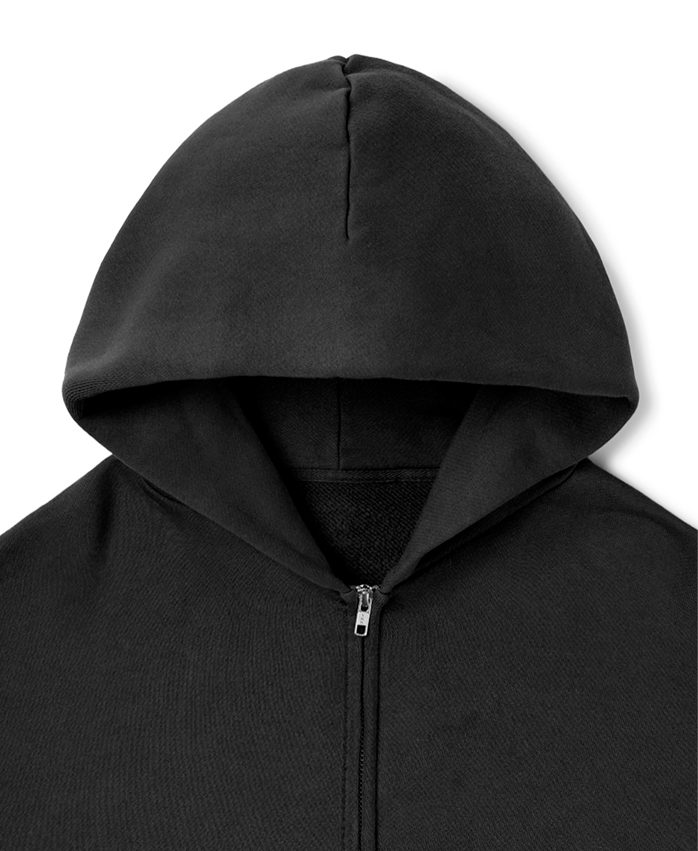 'BLACK' DOUBLE ZIP HOODIE