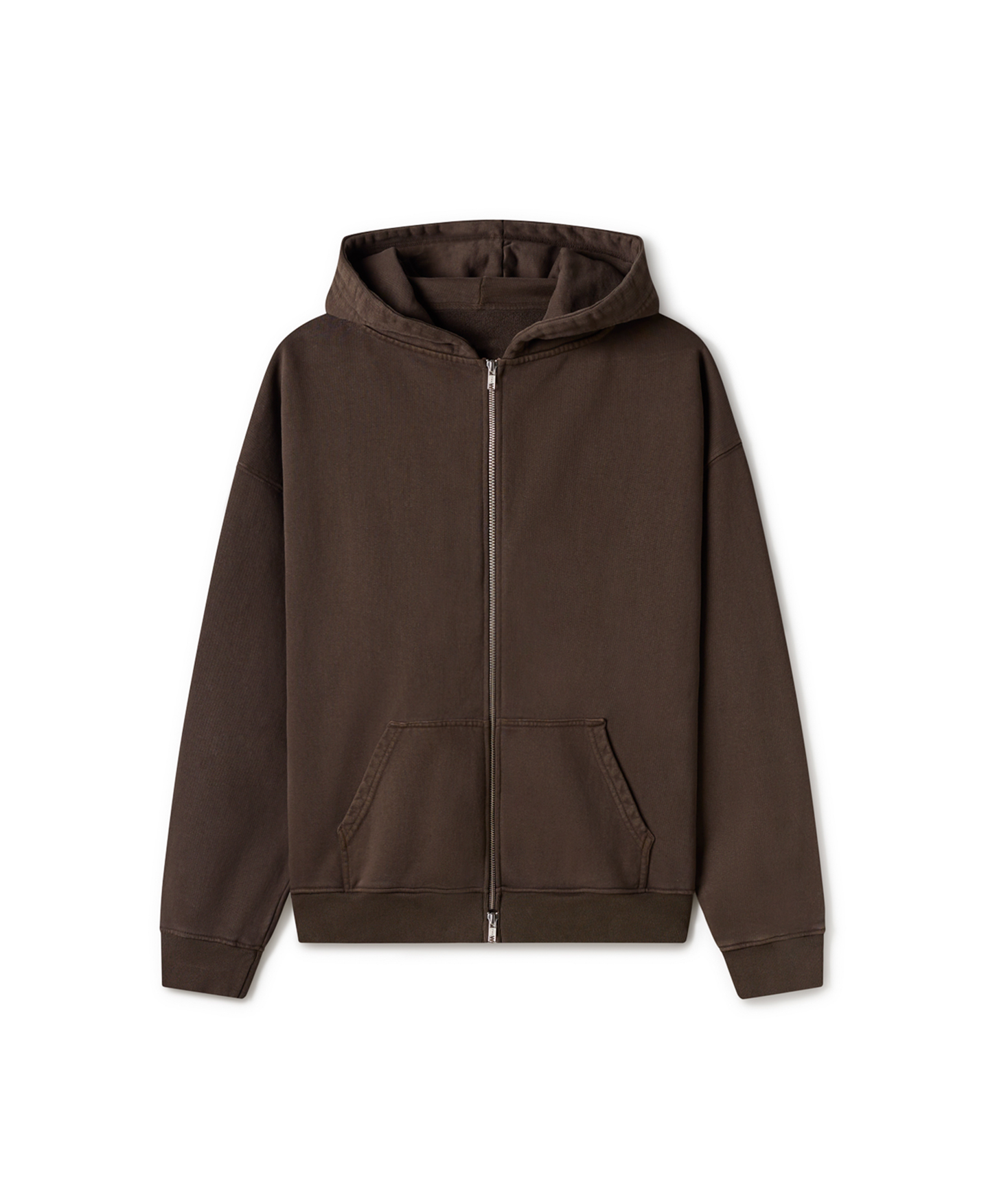 'DARK CHOCOLATE' DOUBLE ZIP HOODIE