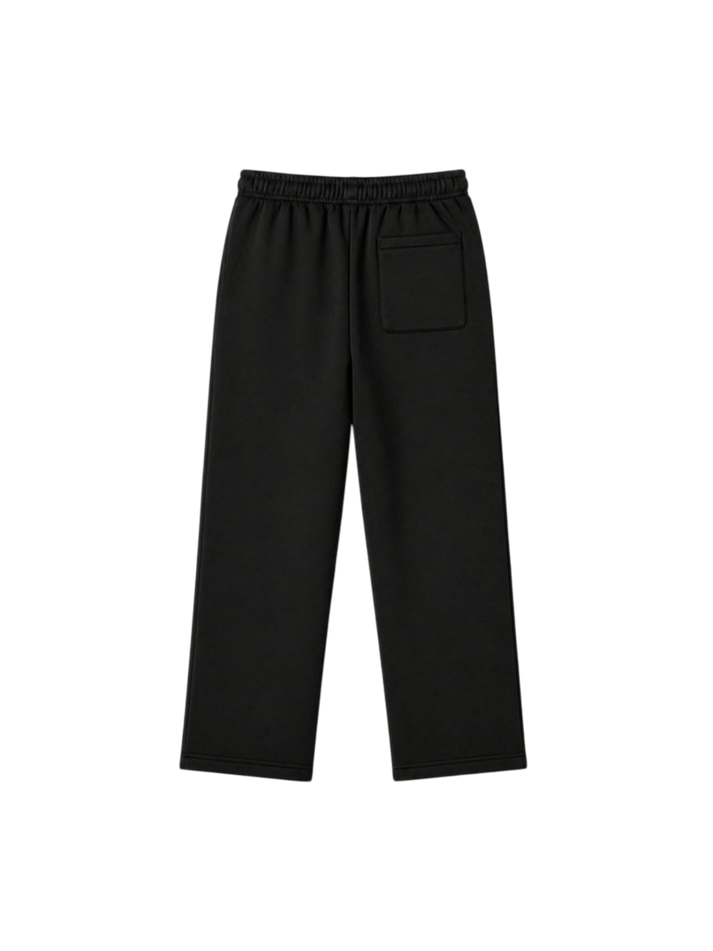 400 GSM "Black" Straight Sweatpants