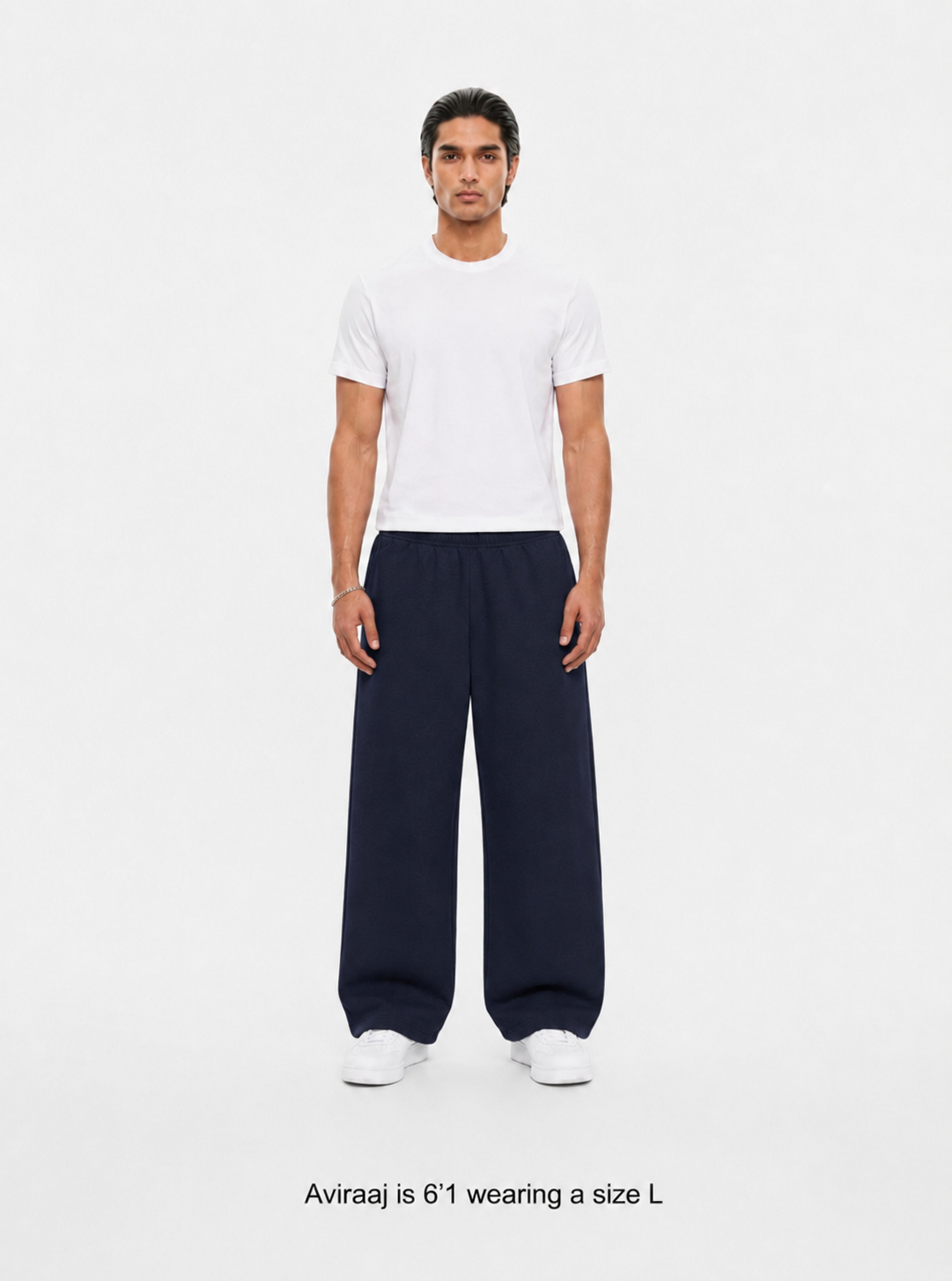 400 GSM "Navy" Straight Sweatpants