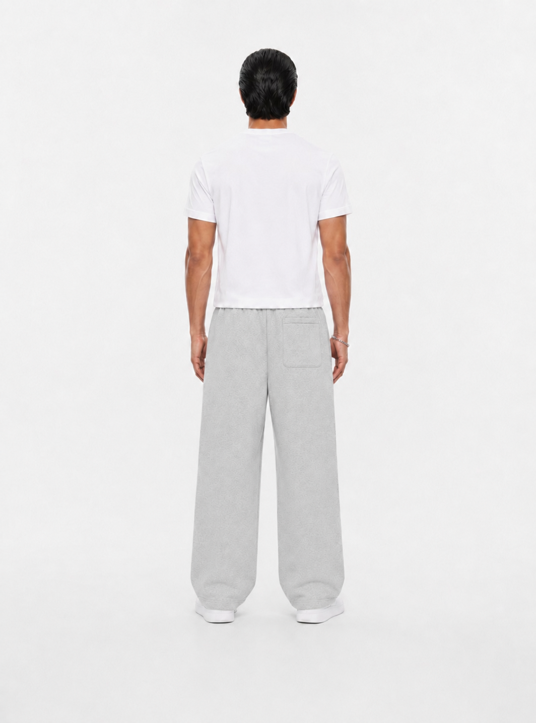 400 GSM "Heather Grey" Straight Sweatpants