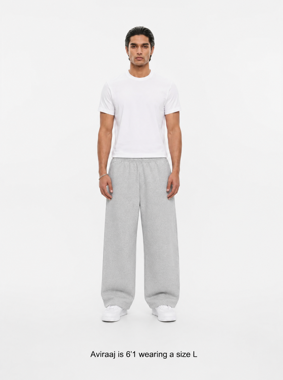 400 GSM "Heather Grey" Straight Sweatpants