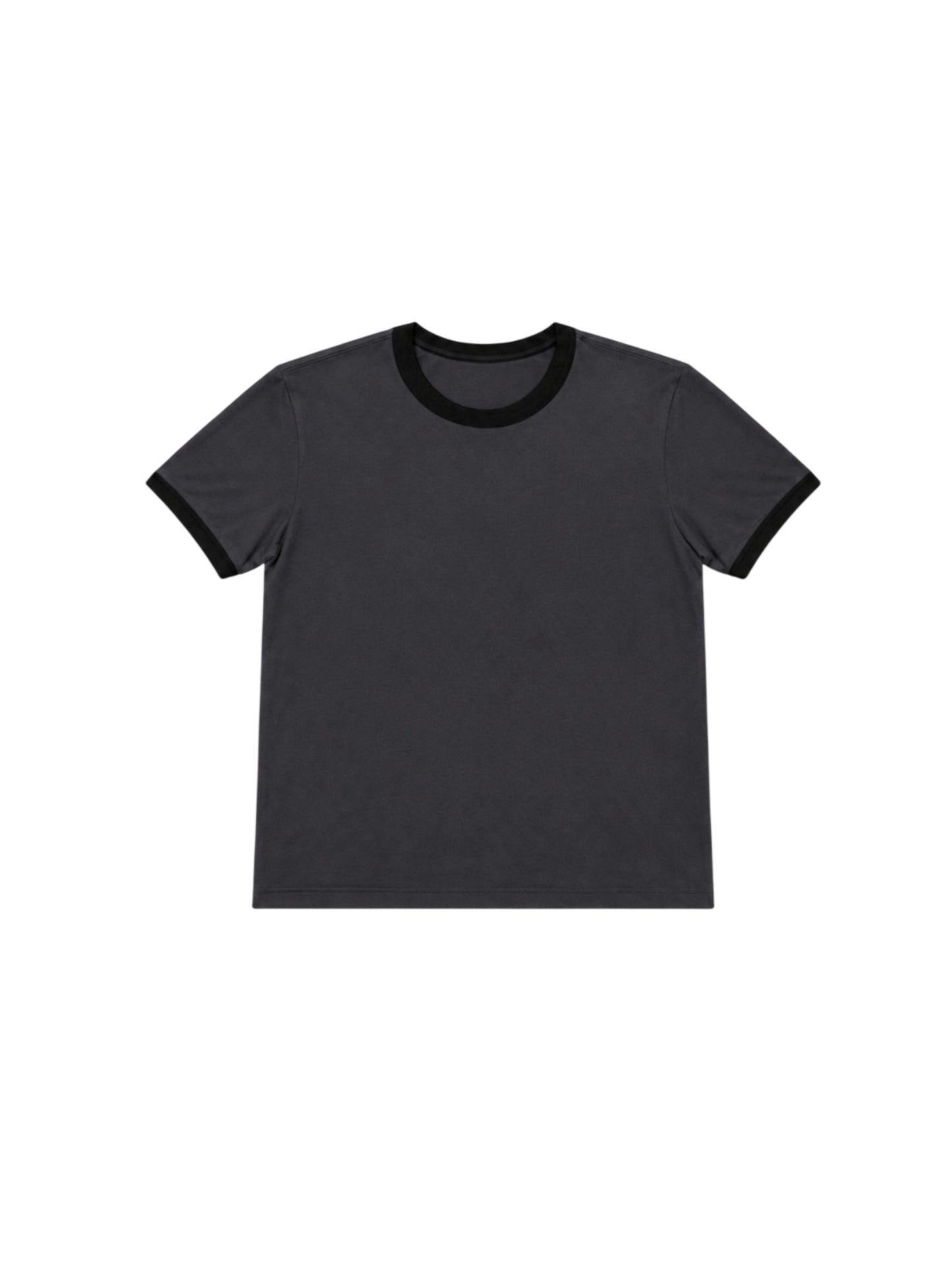 240 GSM ‘Deep Grey & Black’ Ringer Tee