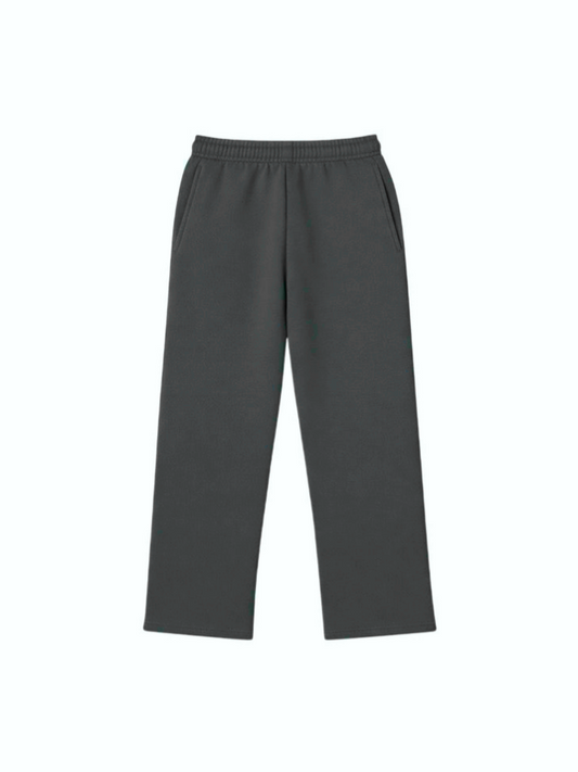 400 GSM "Deep Grey" Straight Sweatpants