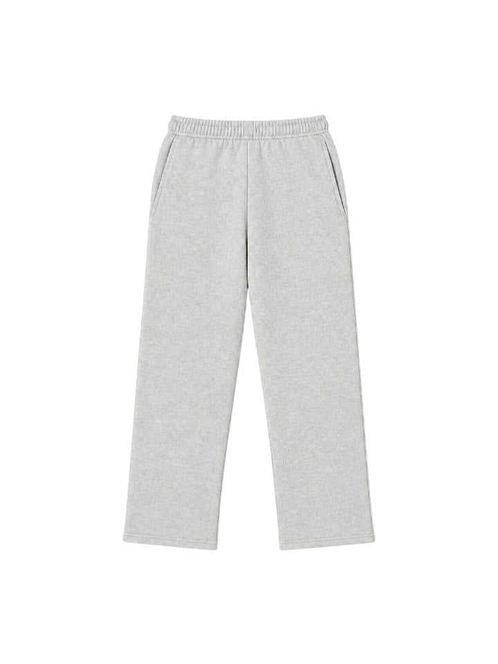 400 GSM "Heather-Gray" Straight Sweatpants