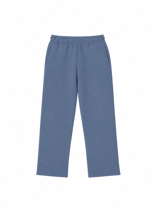 400 GSM ‘Stone-Blue’ Straight Sweatpants