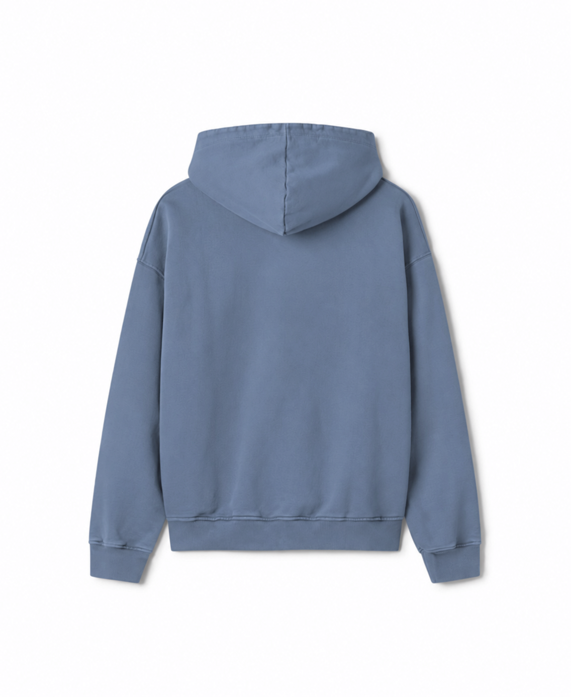 400 GSM 'Stone-Blue' DOUBLE ZIP HOODIE