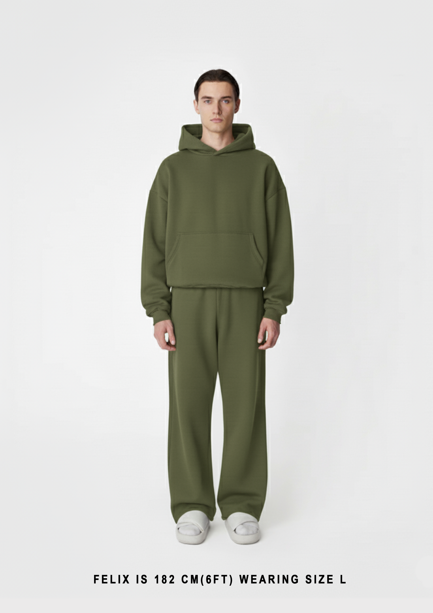 400 GSM "Deep Olive" Hoodie