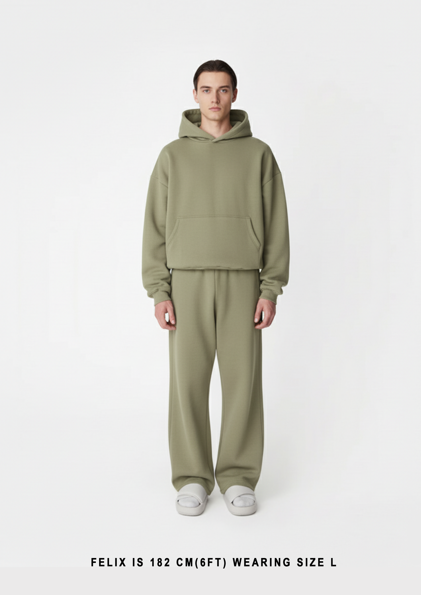 400 GSM "Light Olive" Hoodie