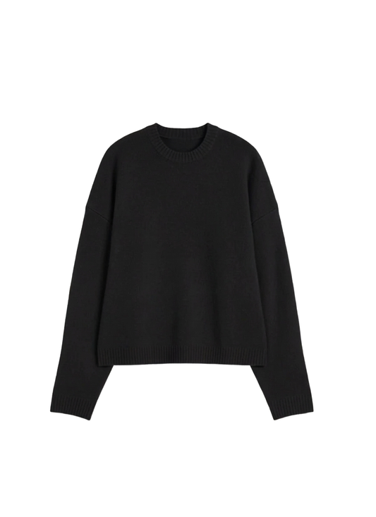 Jacquard Knitwear "Black" Sweater