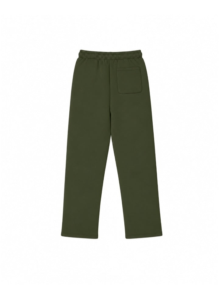 400 GSM ‘Deep-Olive’ Straight Sweatpants