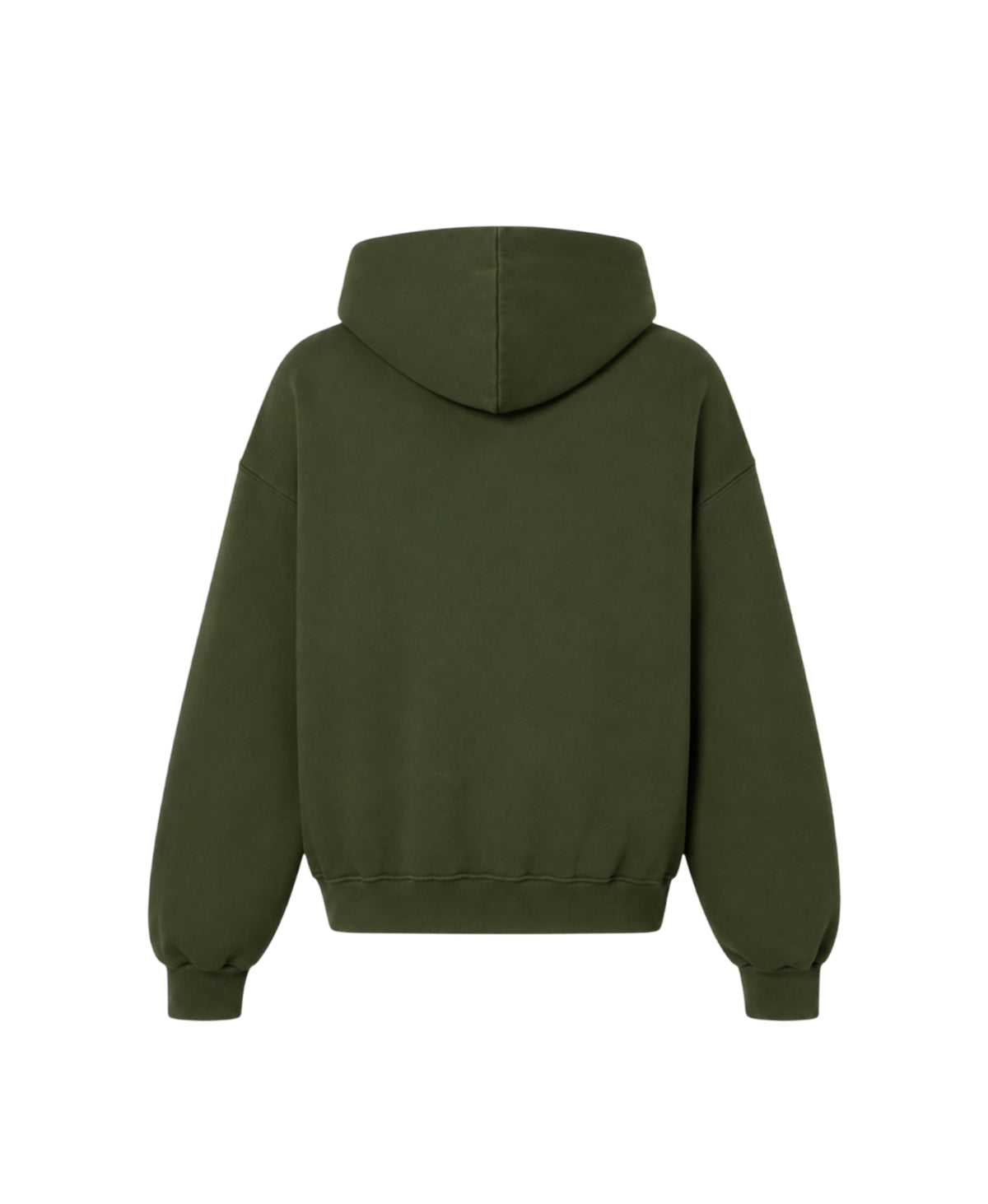 400 GSM 'Deep-Olive' DOUBLE ZIP HOODIE