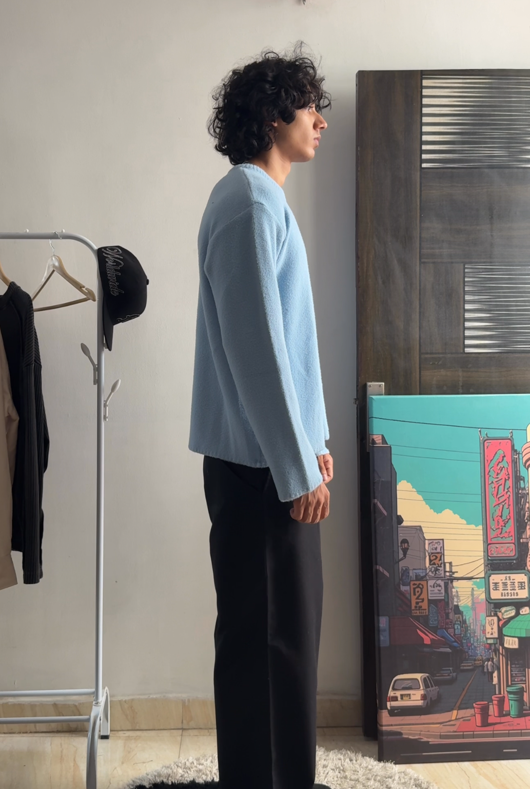 Mohair Knitwear ‘Sky Blue’ Sweater