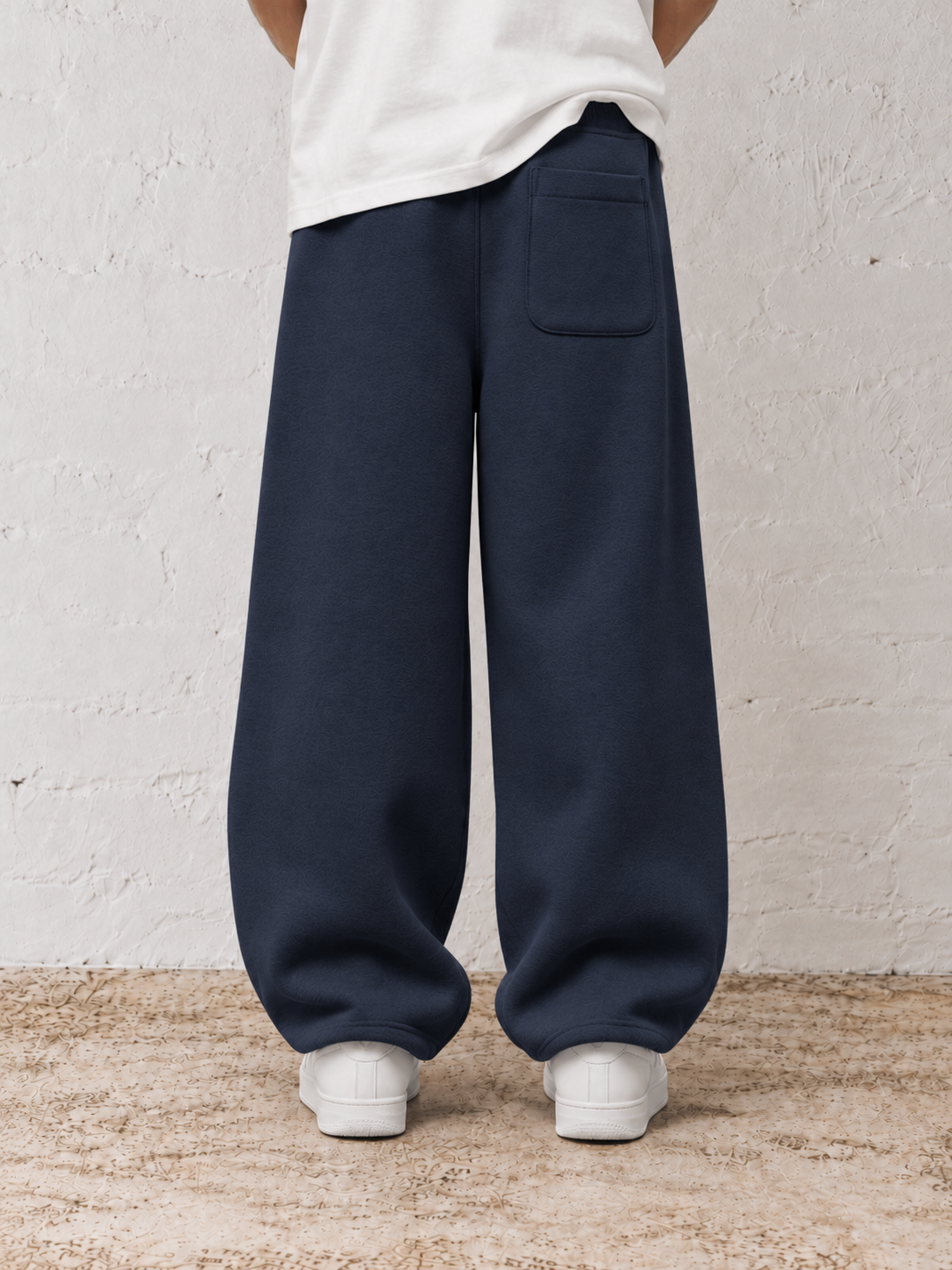 400 GSM "Navy" Straight Sweatpants