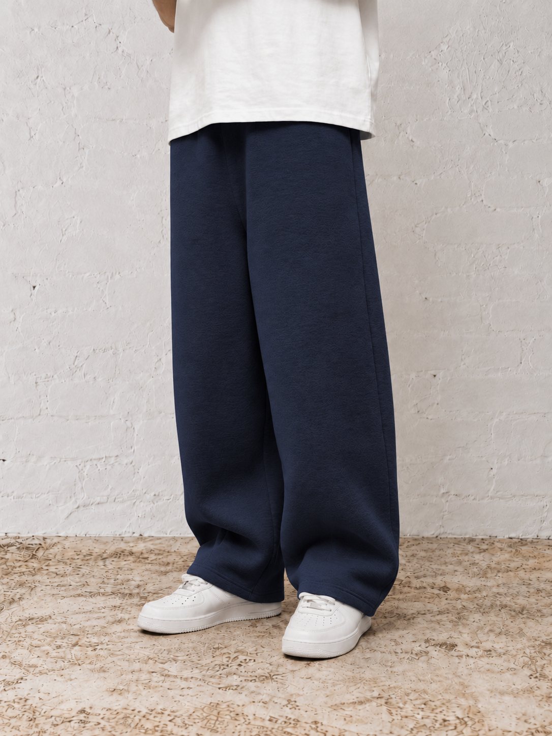 400 GSM "Navy" Straight Sweatpants