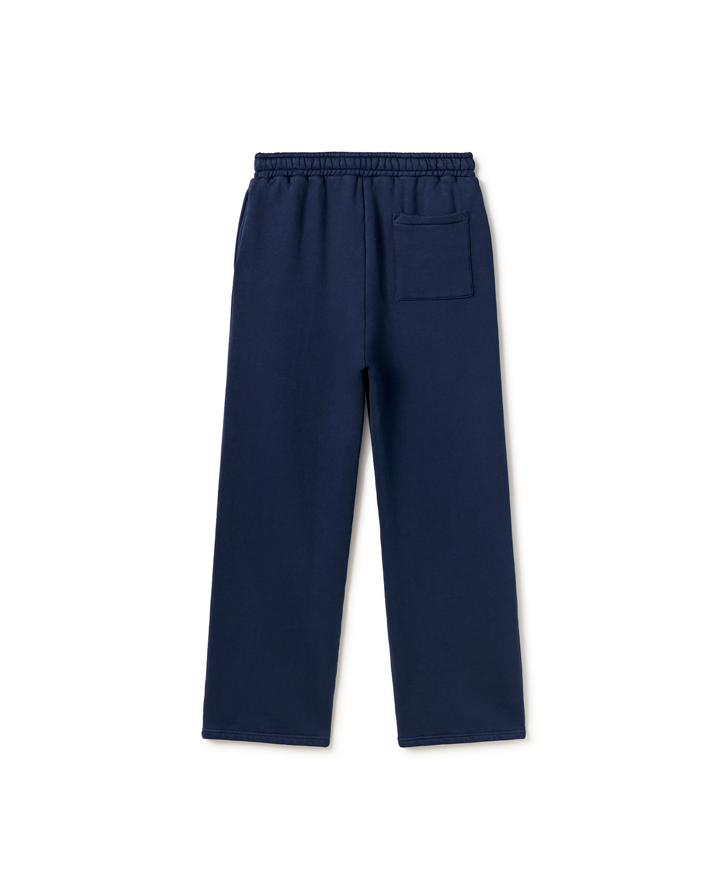 'Navy' Open Bottom Sweatpants