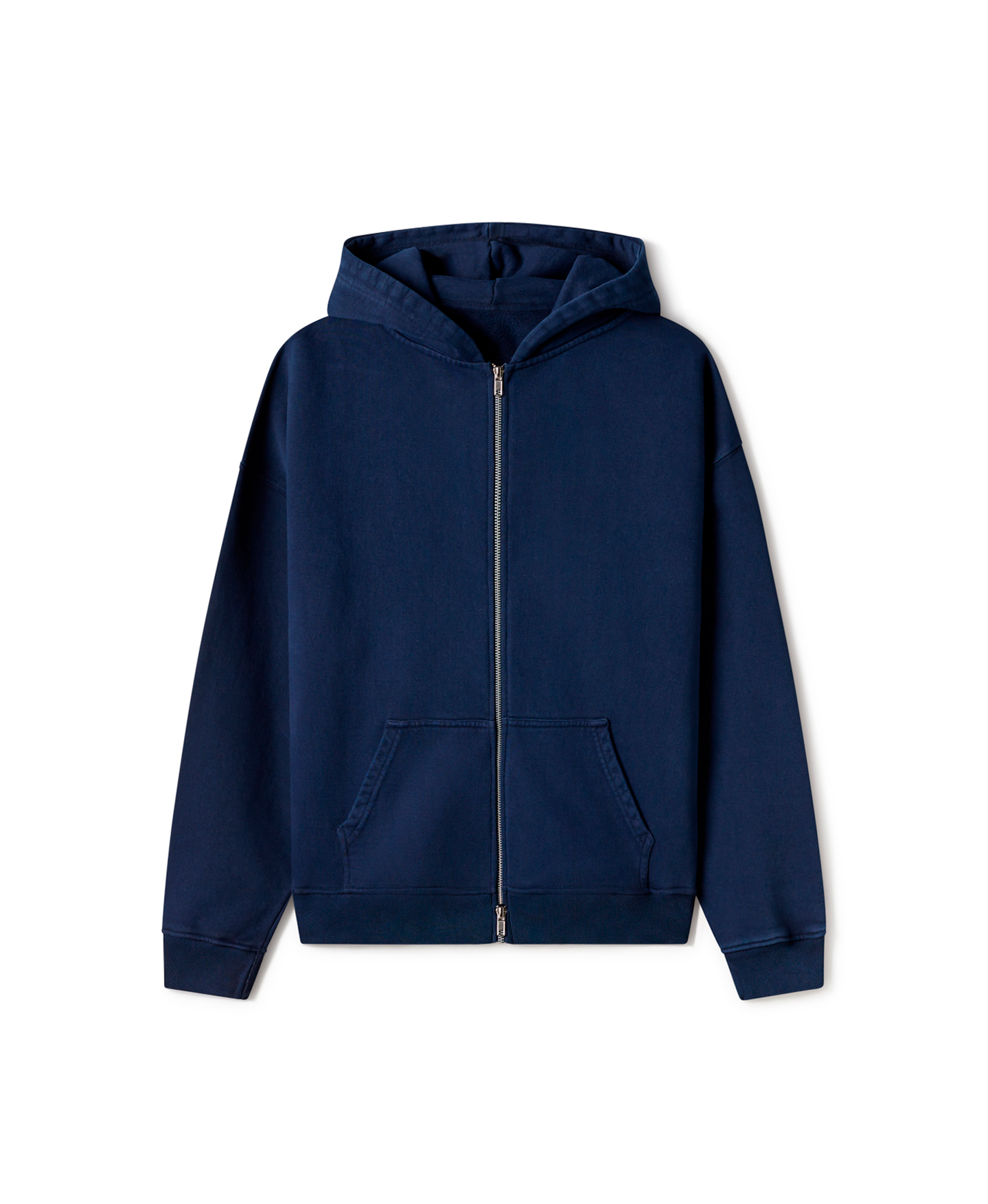 'NAVY' DOUBLE ZIP HOODIE