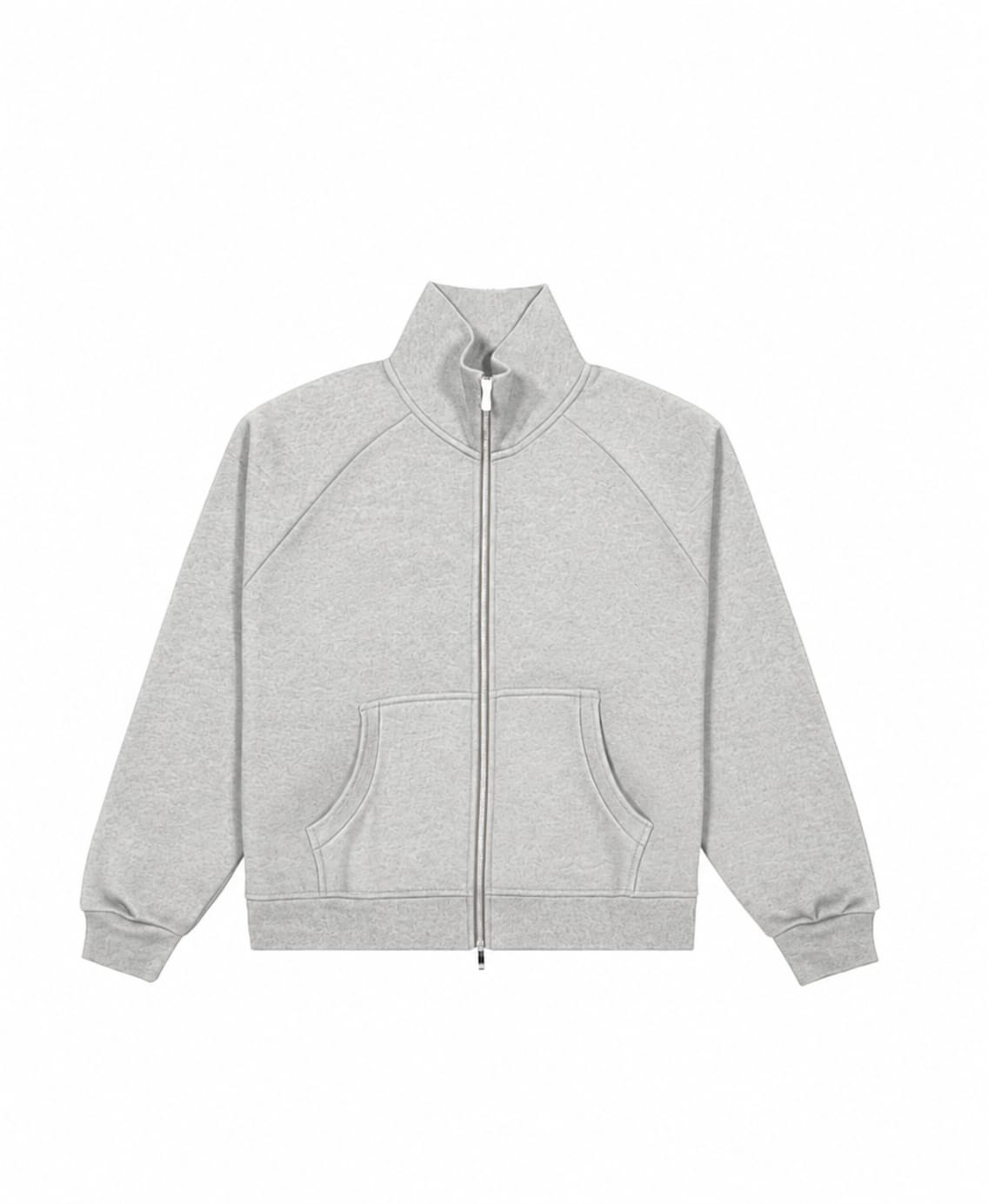400 GSM 'Heather Gray' Track Jacket
