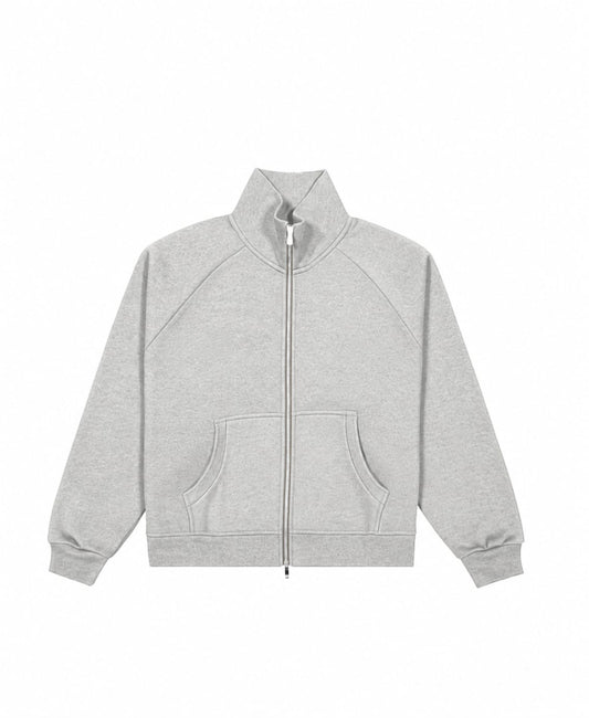 400 GSM 'Heather Gray' Track Jacket