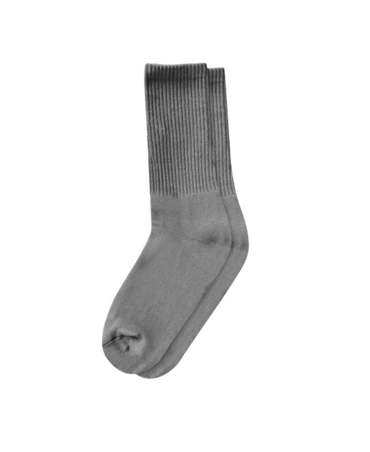 Knitted Cotton Sock - Mudgrey