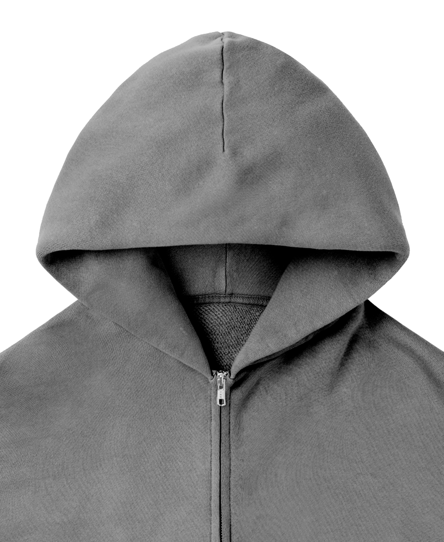 'MUDGREY' DOUBLE ZIP HOODIE