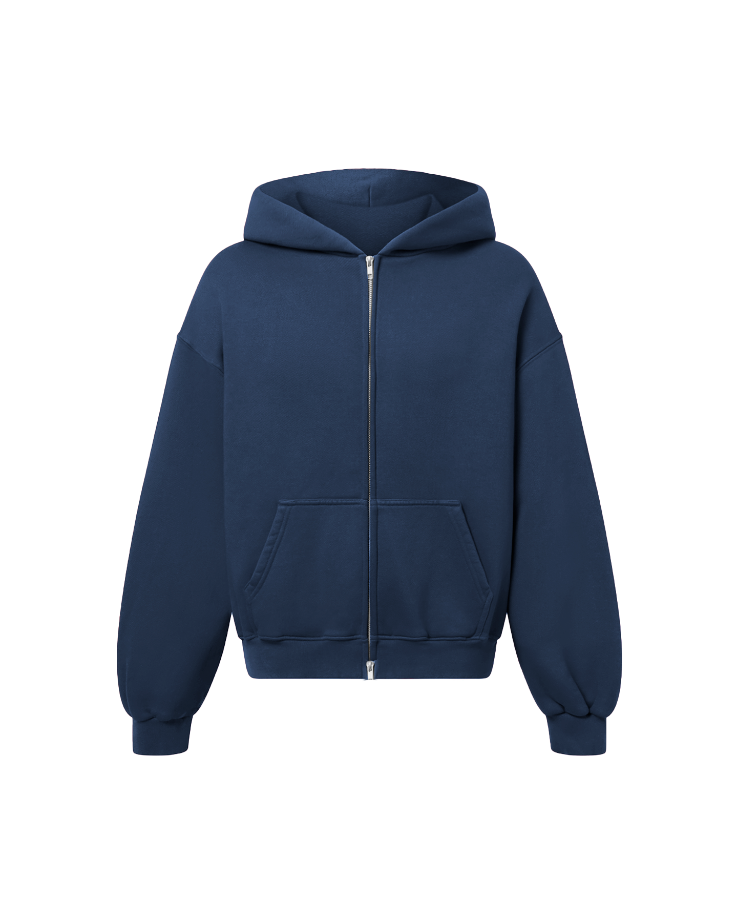 400 GSM 'Navy' DOUBLE ZIP HOODIE